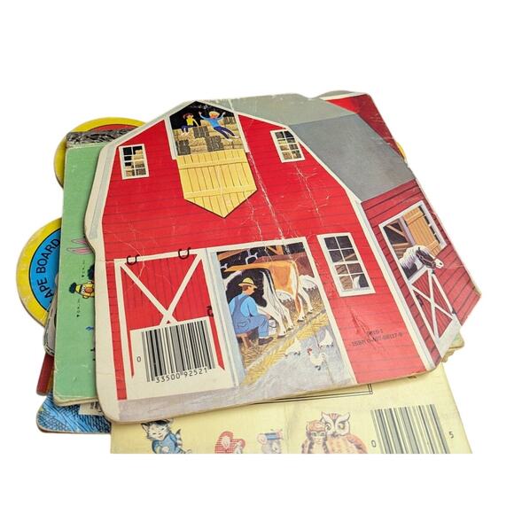 Vtg Kids Book Lot Sesame Street Colors Numbers Animals Trains Counting Education - Picture 3 of 16